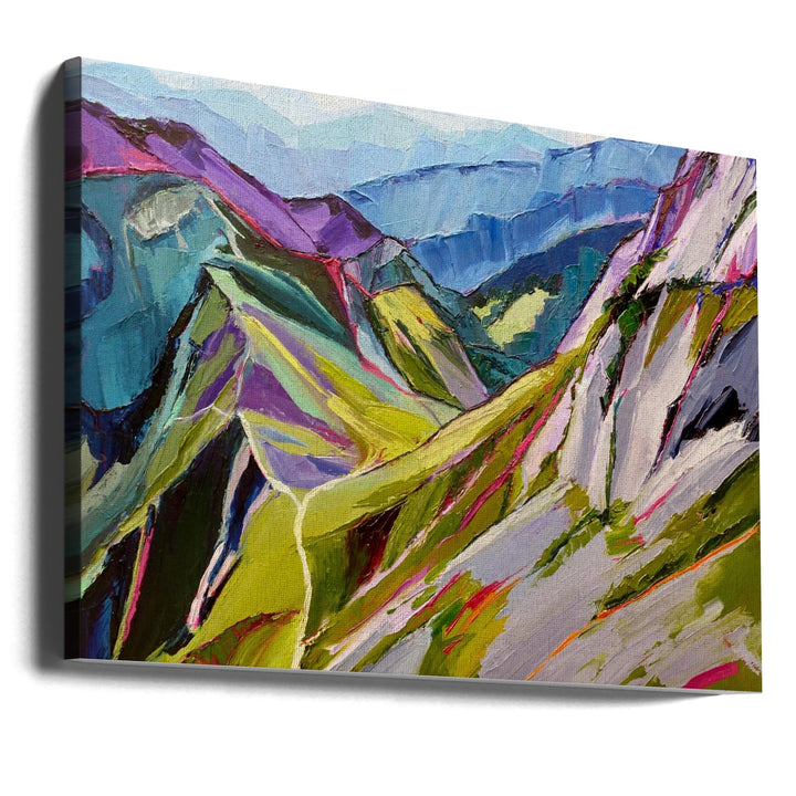 Hiking In the Swiss Alps 1 - Stretched Canvas, Poster or Fine Art Print I Heart Wall Art