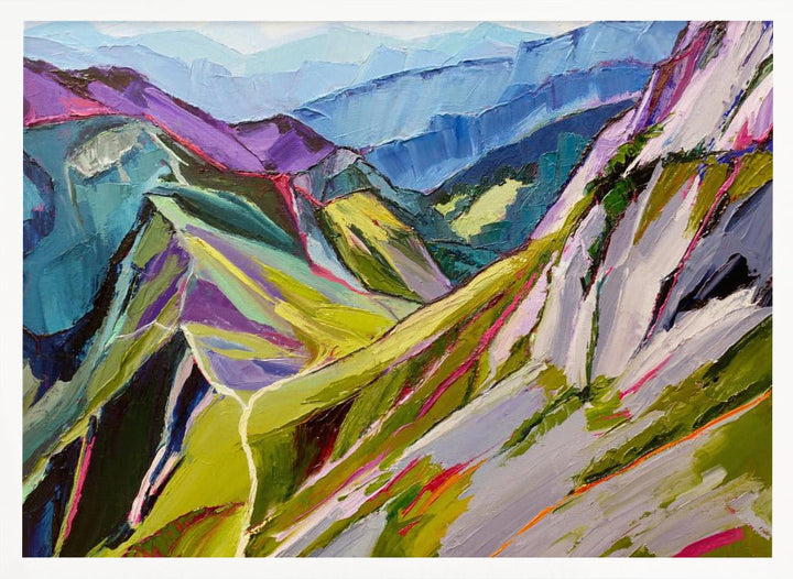Hiking In the Swiss Alps 1 - Stretched Canvas, Poster or Fine Art Print I Heart Wall Art