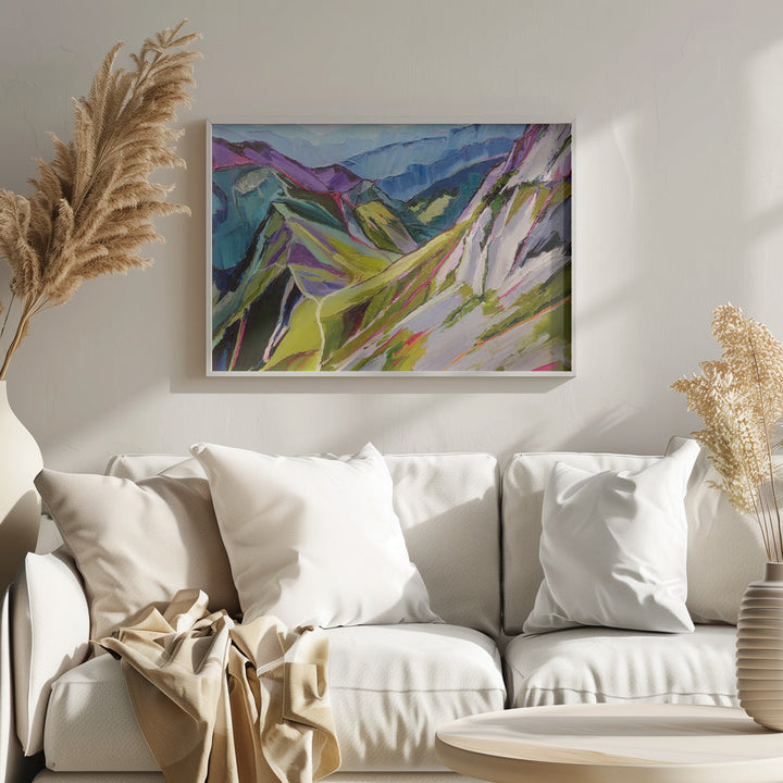 Hiking In the Swiss Alps 1 - Stretched Canvas, Poster or Fine Art Print I Heart Wall Art