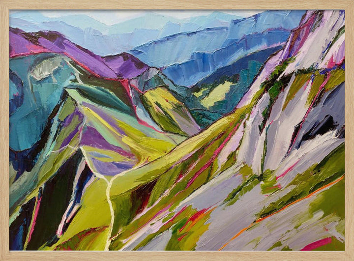 Hiking In the Swiss Alps 1 - Stretched Canvas, Poster or Fine Art Print I Heart Wall Art