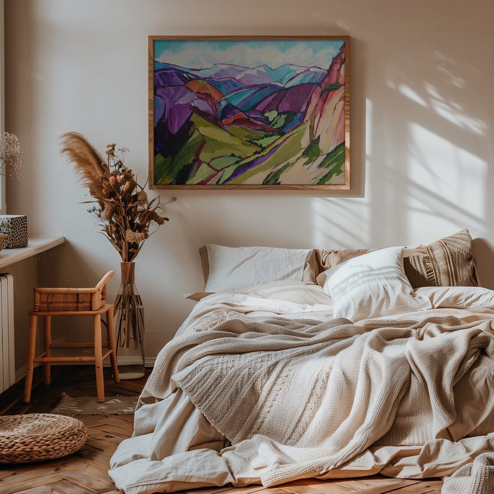 Hiking In the Swiss Alps - Stretched Canvas, Poster or Fine Art Print I Heart Wall Art
