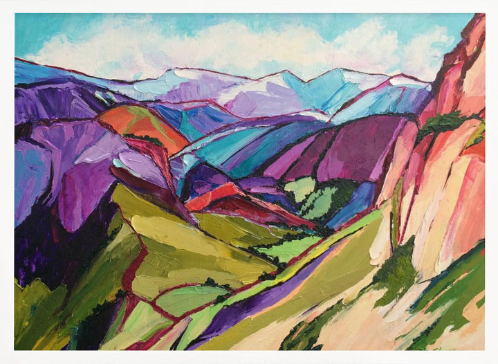 Hiking In the Swiss Alps - Stretched Canvas, Poster or Fine Art Print I Heart Wall Art