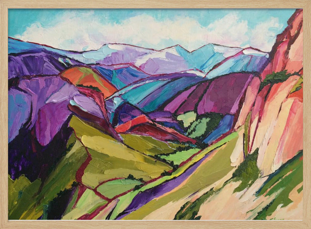 Hiking In the Swiss Alps - Stretched Canvas, Poster or Fine Art Print I Heart Wall Art