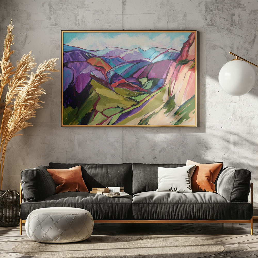 Hiking In the Swiss Alps - Stretched Canvas, Poster or Fine Art Print I Heart Wall Art