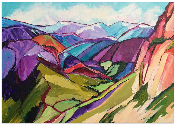 Hiking In the Swiss Alps - Stretched Canvas, Poster or Fine Art Print I Heart Wall Art