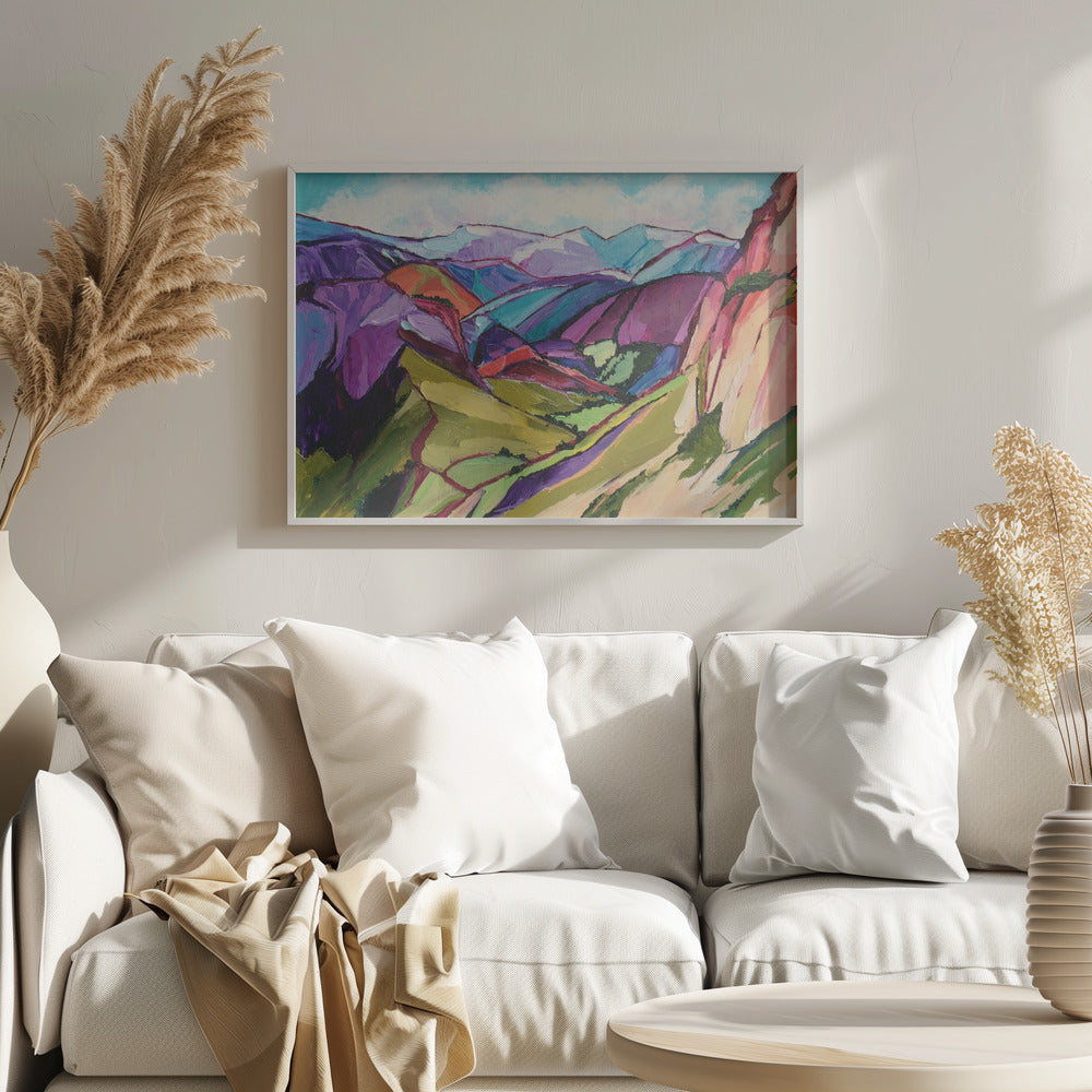 Hiking In the Swiss Alps - Stretched Canvas, Poster or Fine Art Print I Heart Wall Art