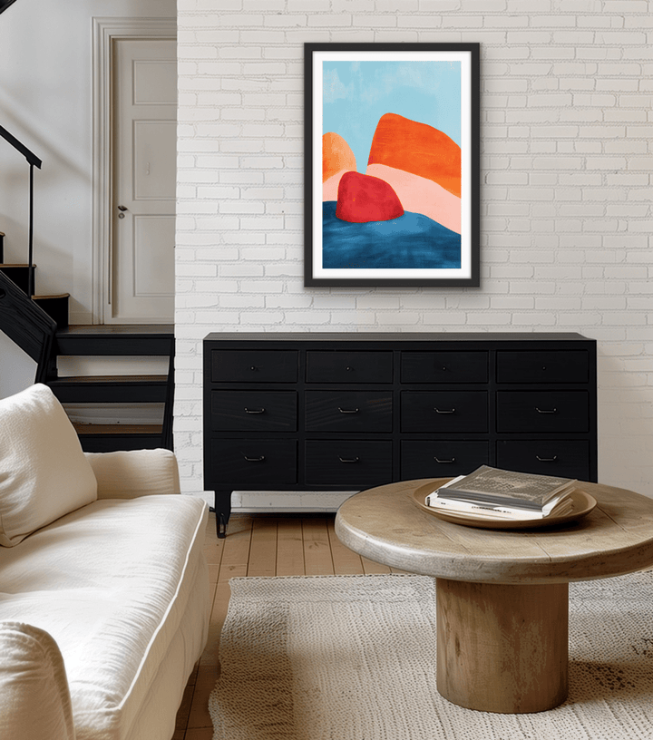 Hill Passage - Contemporary, Abstract Stretched Canvas, Poster or Fine Art Print - I Heart Wall Art - Poster Print, Canvas Print or Framed Art Print