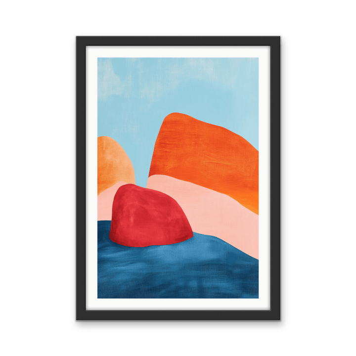 Hill Passage - Contemporary, Abstract Stretched Canvas, Poster or Fine Art Print - I Heart Wall Art - Poster Print, Canvas Print or Framed Art Print