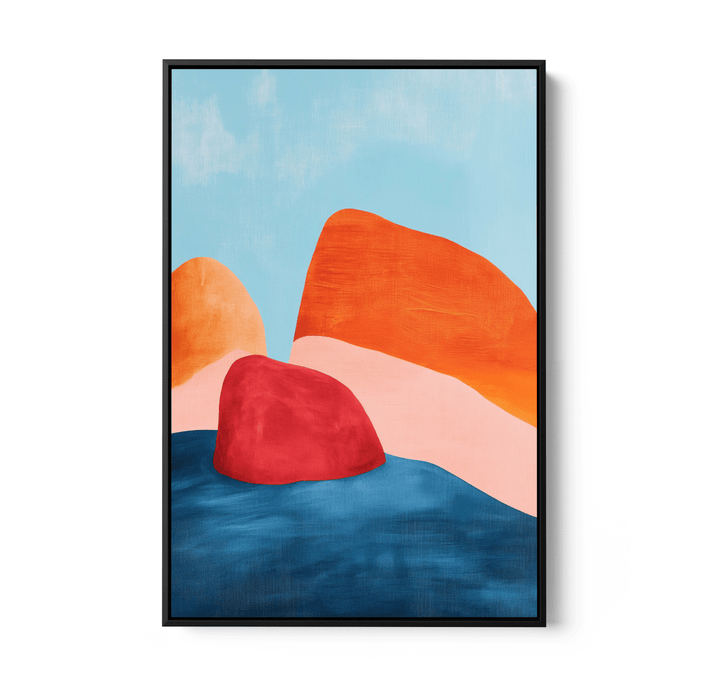 Hill Passage - Contemporary, Abstract Stretched Canvas, Poster or Fine Art Print - I Heart Wall Art - Poster Print, Canvas Print or Framed Art Print