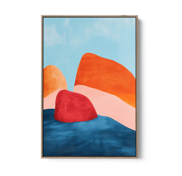 Hill Passage - Contemporary, Abstract Stretched Canvas, Poster or Fine Art Print - I Heart Wall Art - Poster Print, Canvas Print or Framed Art Print