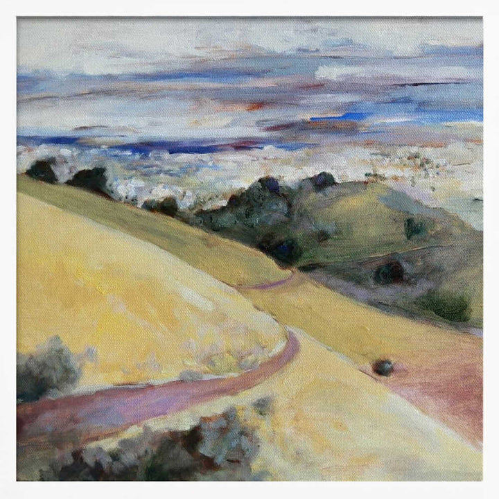 Hills and Valley - Square Stretched Canvas, Poster or Fine Art Print - I Heart Wall Art - Poster Print, Canvas Print or Framed Art Print