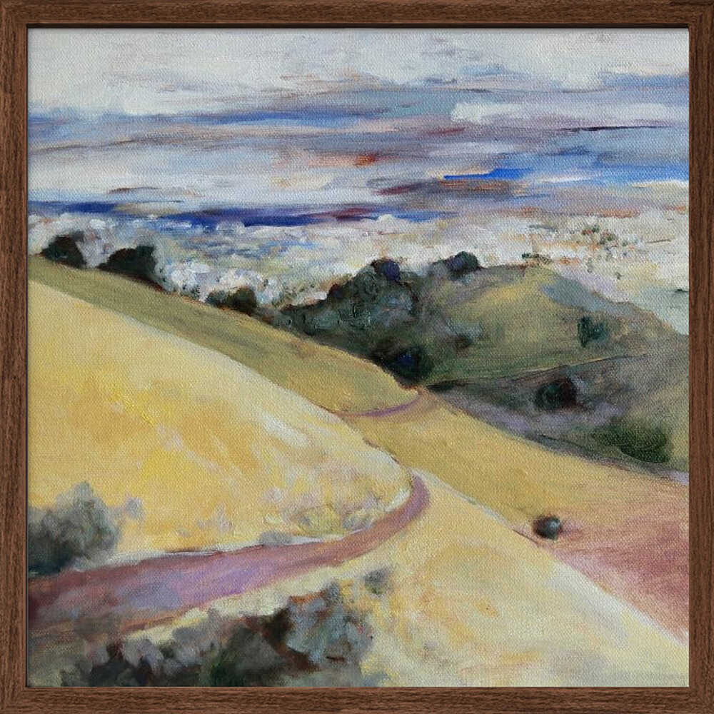 Hills and Valley - Square Stretched Canvas, Poster or Fine Art Print - I Heart Wall Art - Poster Print, Canvas Print or Framed Art Print