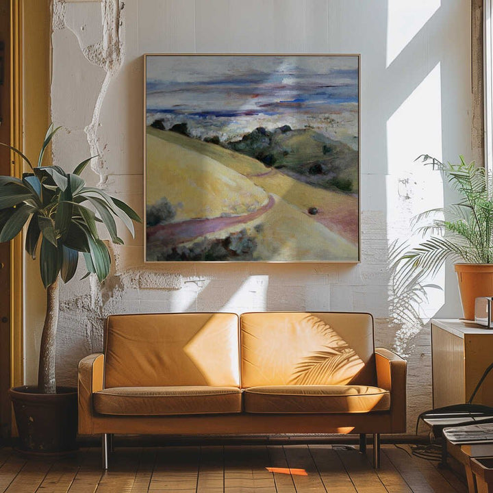 Hills and Valley - Square Stretched Canvas, Poster or Fine Art Print - I Heart Wall Art - Poster Print, Canvas Print or Framed Art Print