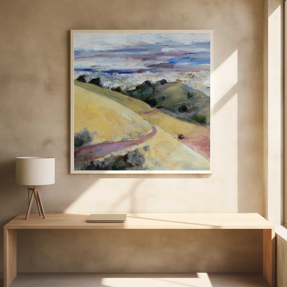 Hills and Valley - Square Stretched Canvas, Poster or Fine Art Print - I Heart Wall Art - Poster Print, Canvas Print or Framed Art Print