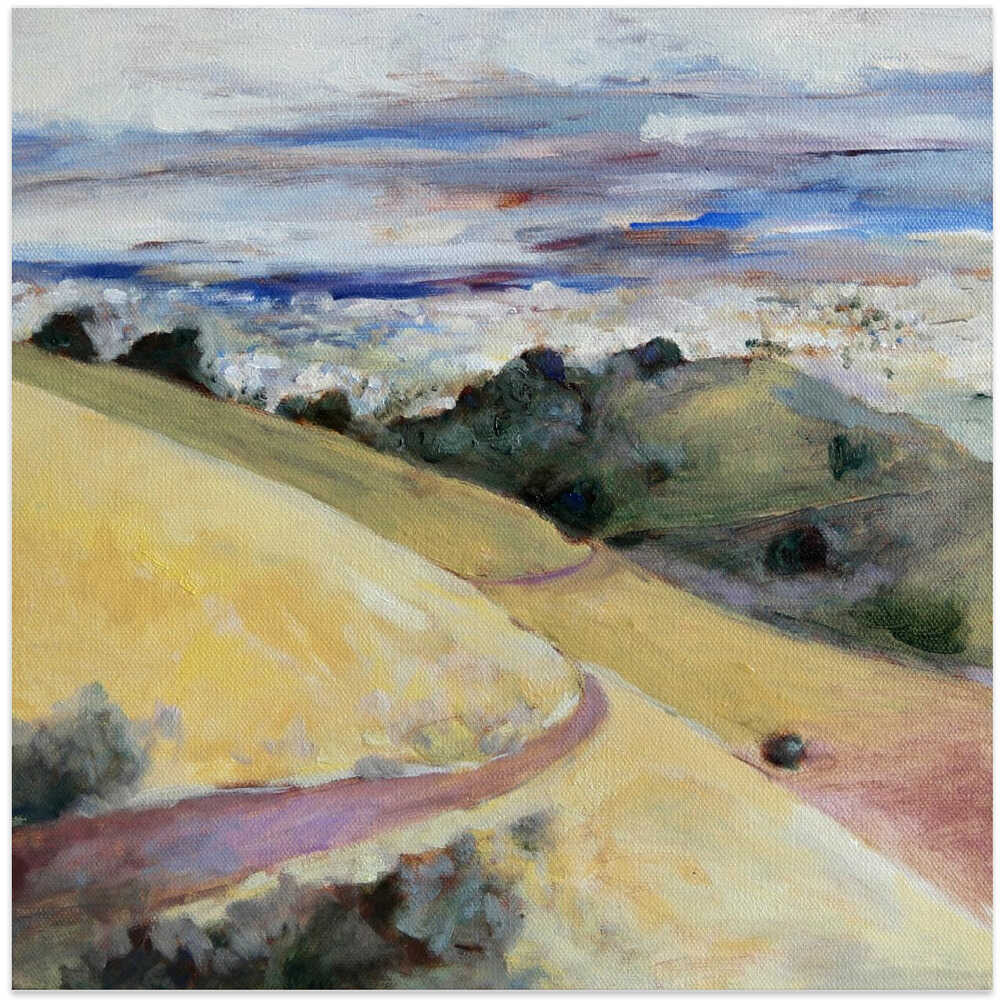 Hills and Valley - Square Stretched Canvas, Poster or Fine Art Print - I Heart Wall Art - Poster Print, Canvas Print or Framed Art Print