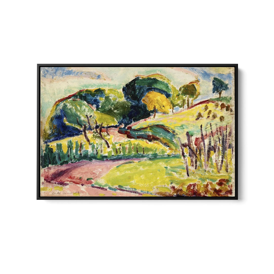 Hills by Alfred Henry Maurer - Stretched Canvas Print or Framed Fine Art Print - Artwork I Heart Wall Art Australia 