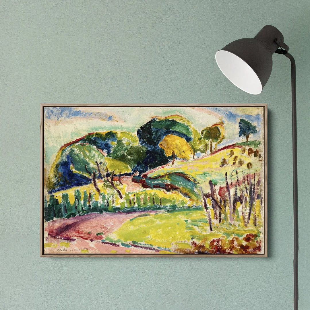 Hills by Alfred Henry Maurer - Stretched Canvas Print or Framed Fine Art Print - Artwork I Heart Wall Art Australia 