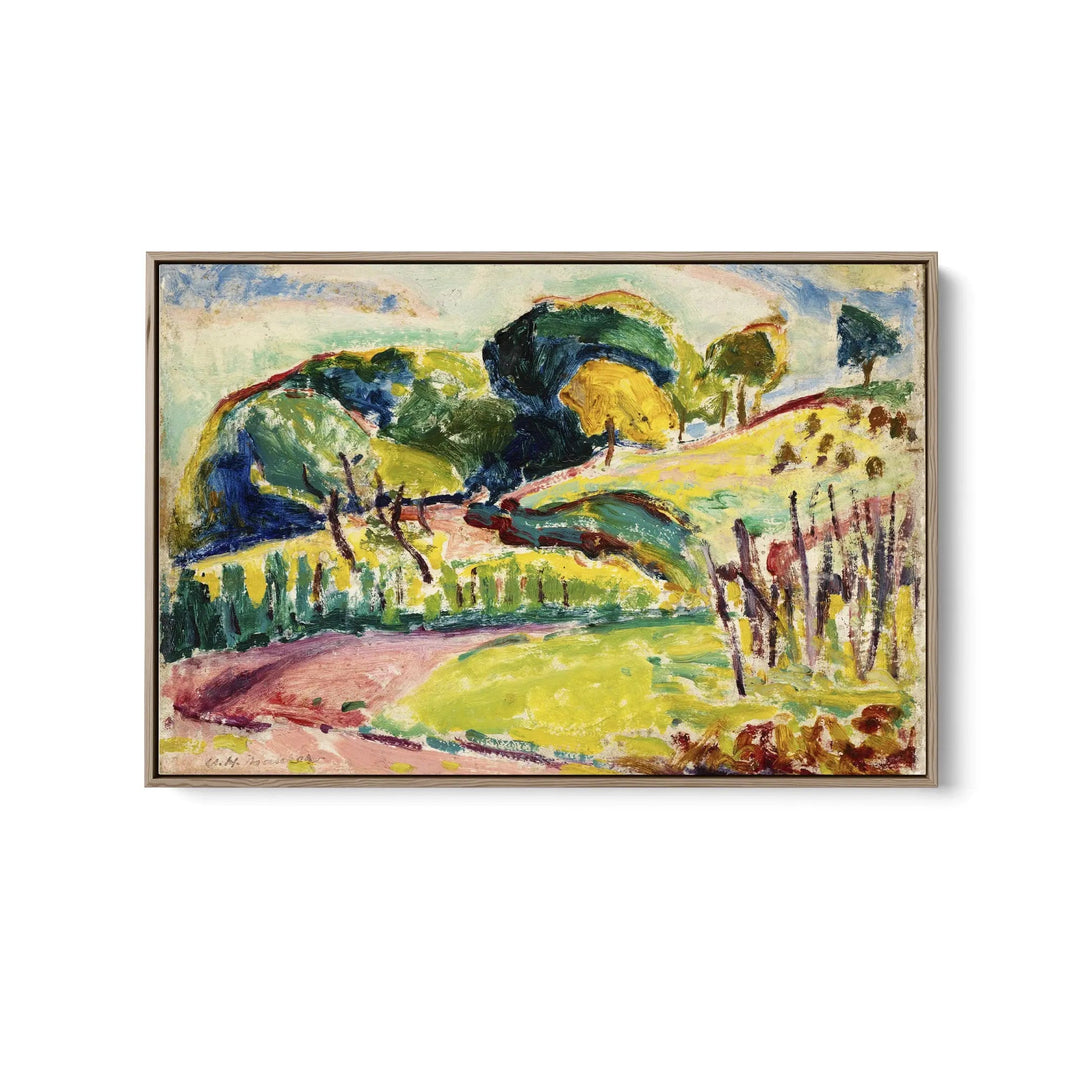Hills by Alfred Henry Maurer - Stretched Canvas Print or Framed Fine Art Print - Artwork I Heart Wall Art Australia 