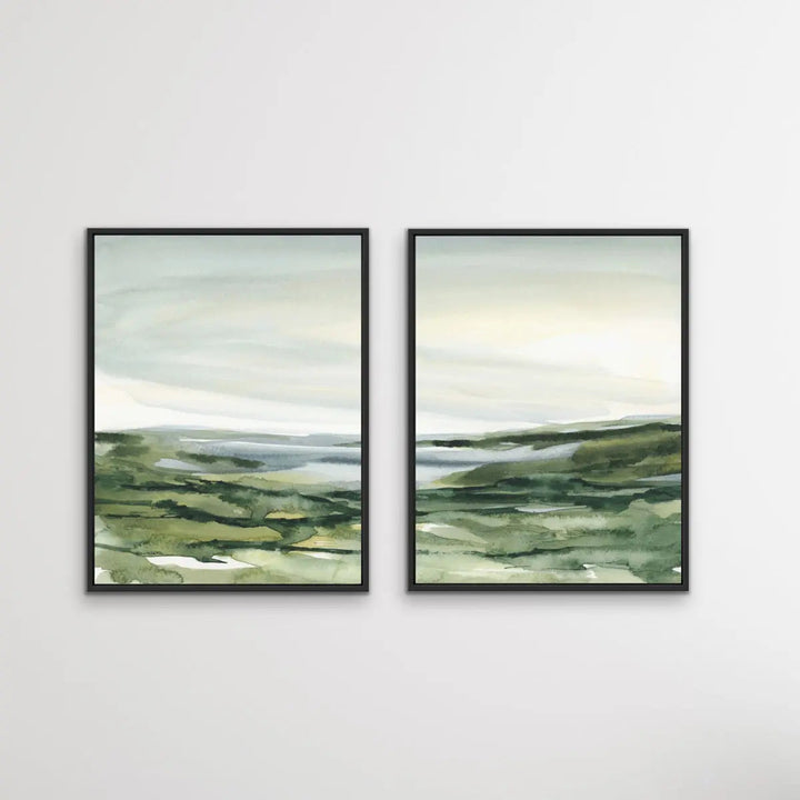 Hillside - Two Piece Landscape Print Set - I Heart Wall Art