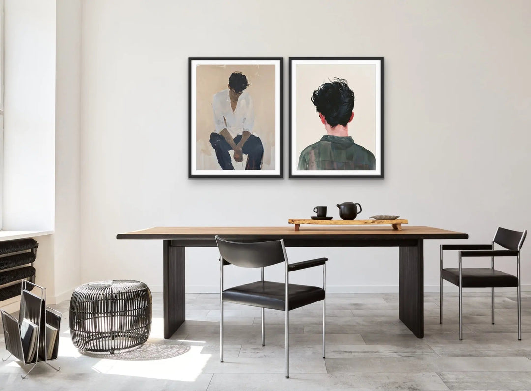 Him -  Two Piece Men Male Man Wall Art Print Set I Heart Wall Art Australia