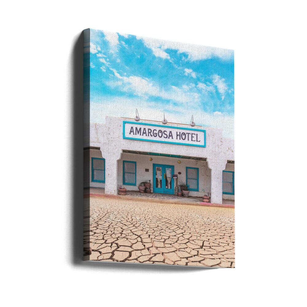 Historic Amargosa Hotel and Opera House in Death Valley Junction, California - Stretched Canvas, Poster or Fine Art Print - I Heart Wall Art - Poster Print, Canvas Print or Framed Art Print