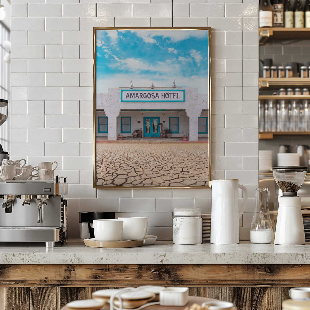 Historic Amargosa Hotel and Opera House in Death Valley Junction, California - Stretched Canvas, Poster or Fine Art Print - I Heart Wall Art - Poster Print, Canvas Print or Framed Art Print