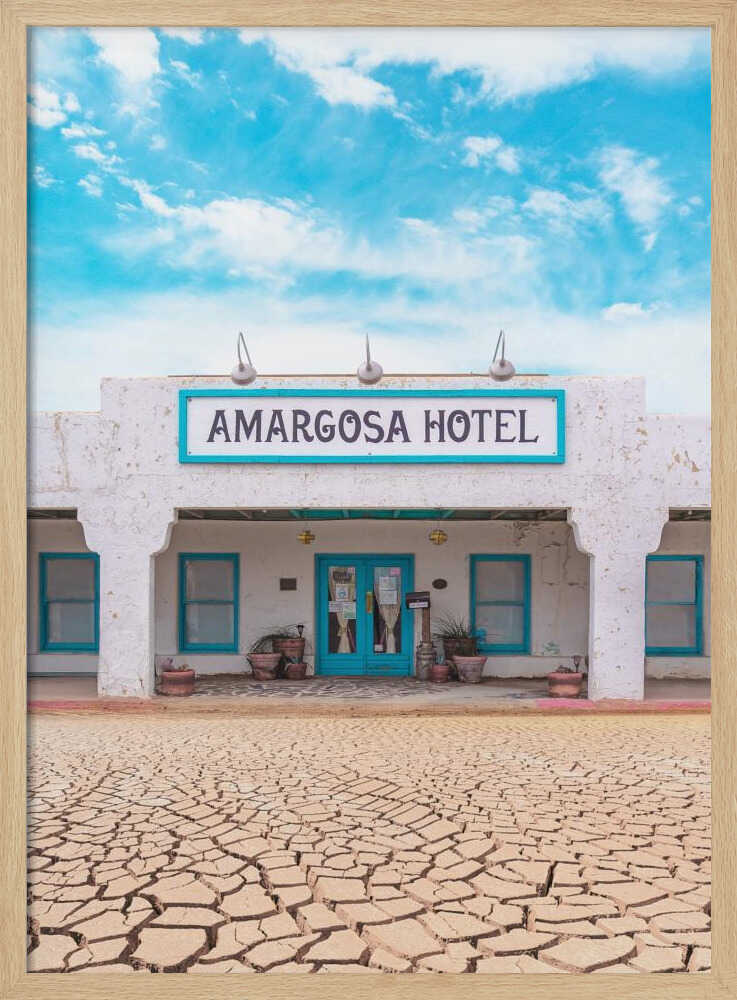 Historic Amargosa Hotel and Opera House in Death Valley Junction, California - Stretched Canvas, Poster or Fine Art Print - I Heart Wall Art - Poster Print, Canvas Print or Framed Art Print