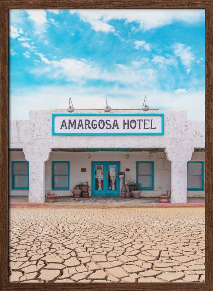 Historic Amargosa Hotel and Opera House in Death Valley Junction, California - Stretched Canvas, Poster or Fine Art Print - I Heart Wall Art - Poster Print, Canvas Print or Framed Art Print