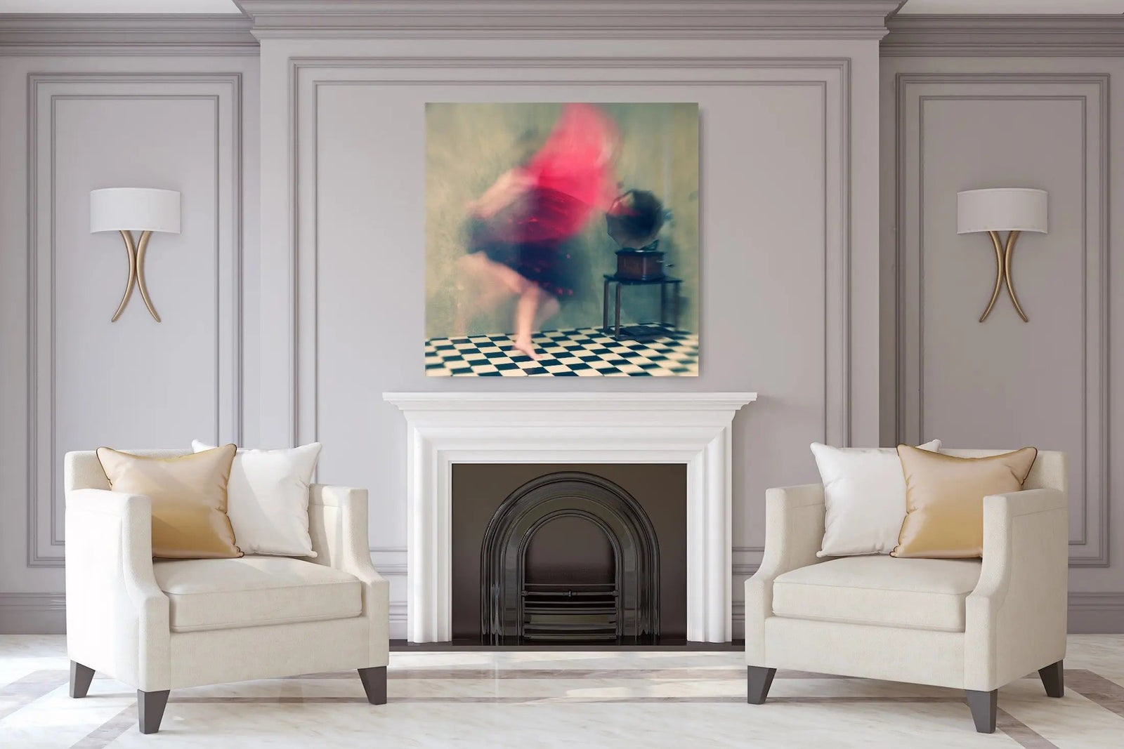 Hop skip and jump by Mel Brackstone I Heart Wall Art Australia 