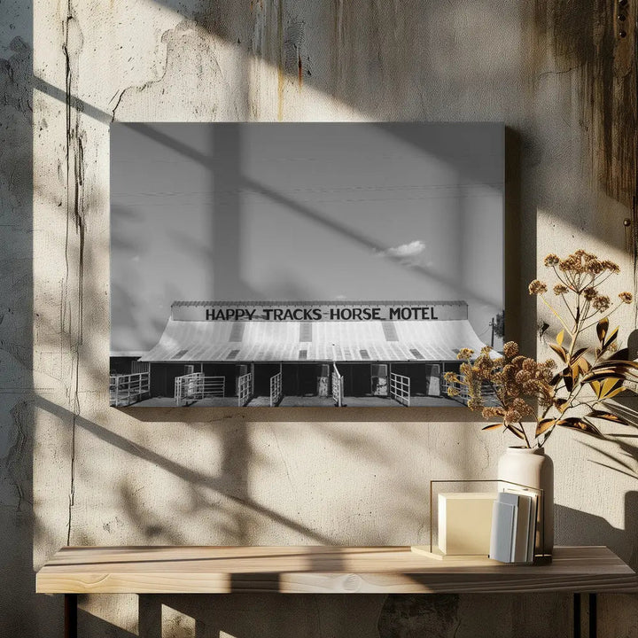 Horse Motel - Stretched Canvas, Poster or Fine Art Print I Heart Wall Art