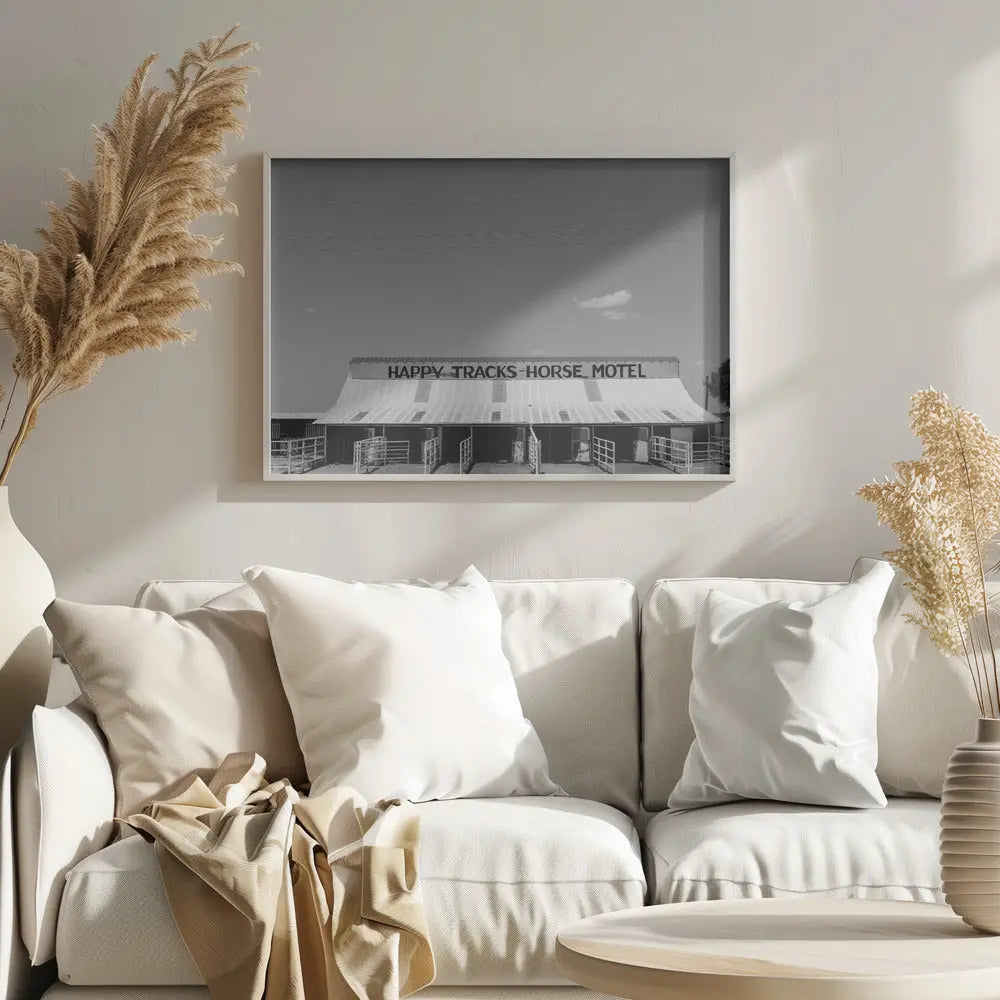 Horse Motel - Stretched Canvas, Poster or Fine Art Print I Heart Wall Art