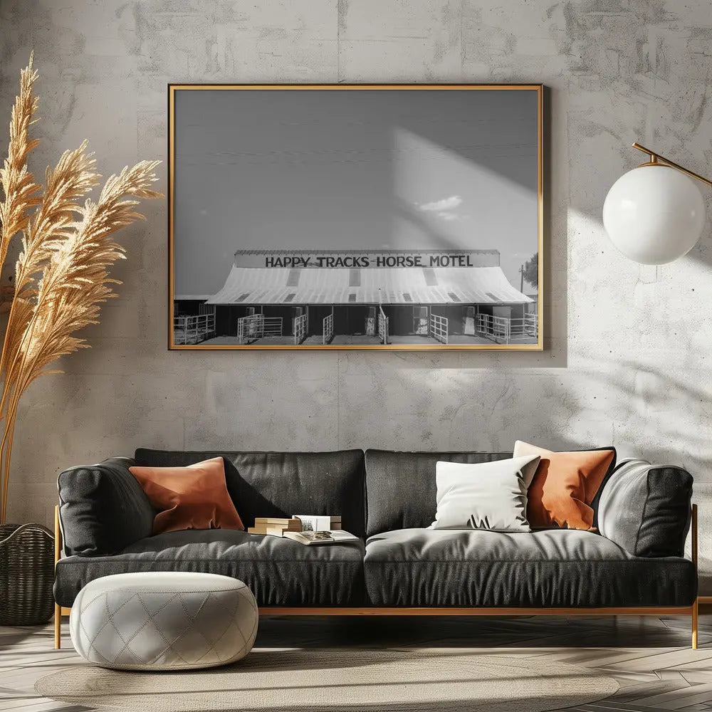 Horse Motel - Stretched Canvas, Poster or Fine Art Print I Heart Wall Art