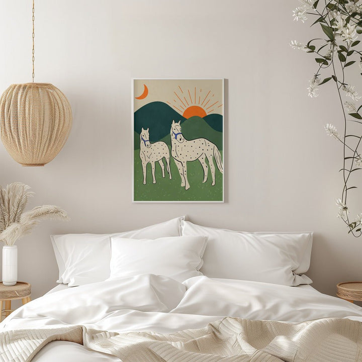 Horses of the Highland - Stretched Canvas, Poster or Fine Art Print - I Heart Wall Art - Poster Print, Canvas Print or Framed Art Print