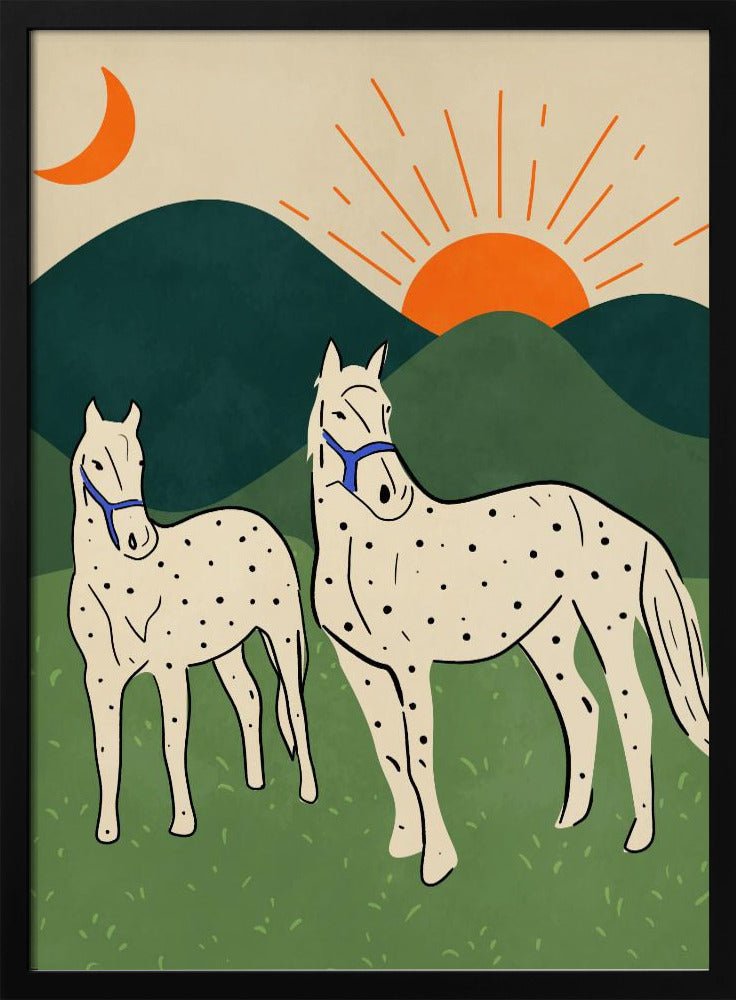 Horses of the Highland - Stretched Canvas, Poster or Fine Art Print - I Heart Wall Art - Poster Print, Canvas Print or Framed Art Print
