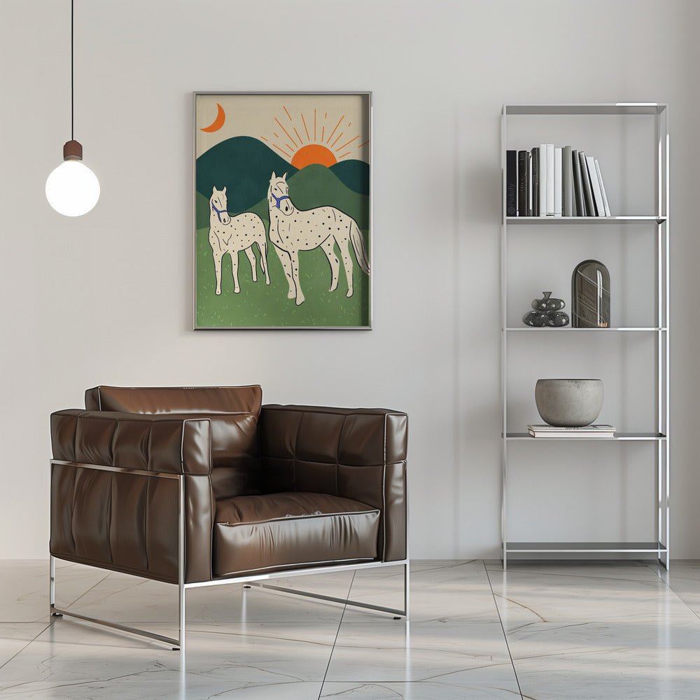 Horses of the Highland - Stretched Canvas, Poster or Fine Art Print - I Heart Wall Art - Poster Print, Canvas Print or Framed Art Print