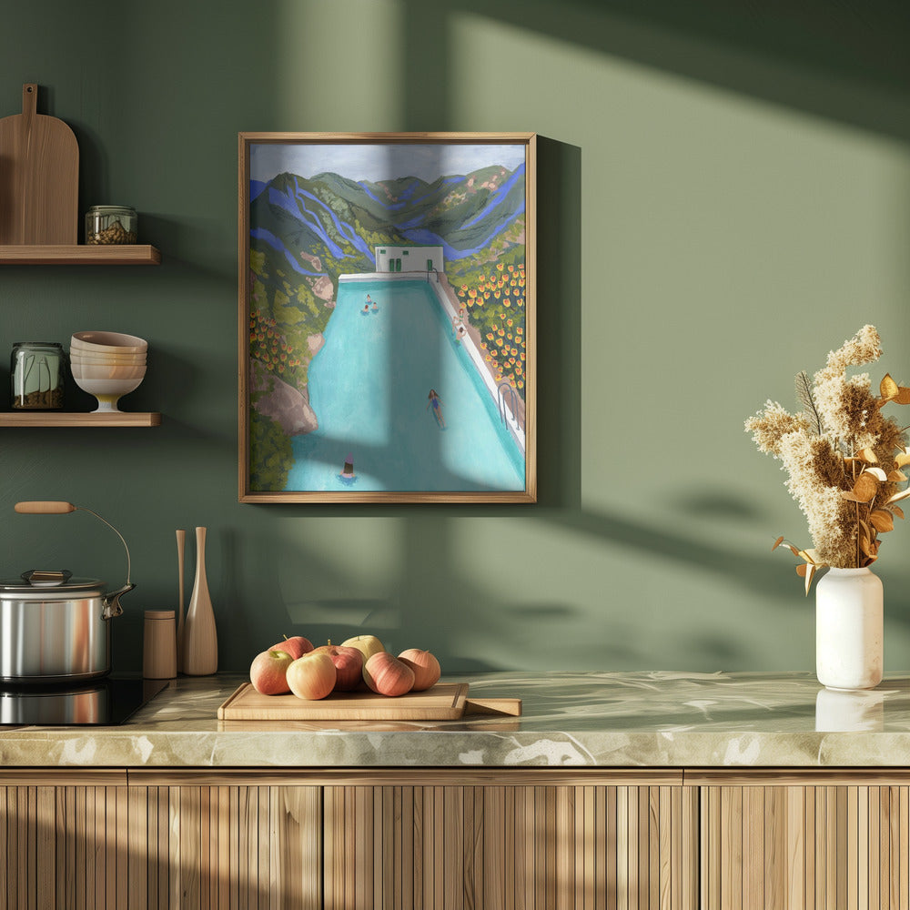 Hotsprings - Stretched Canvas, Poster or Fine Art Print I Heart Wall Art