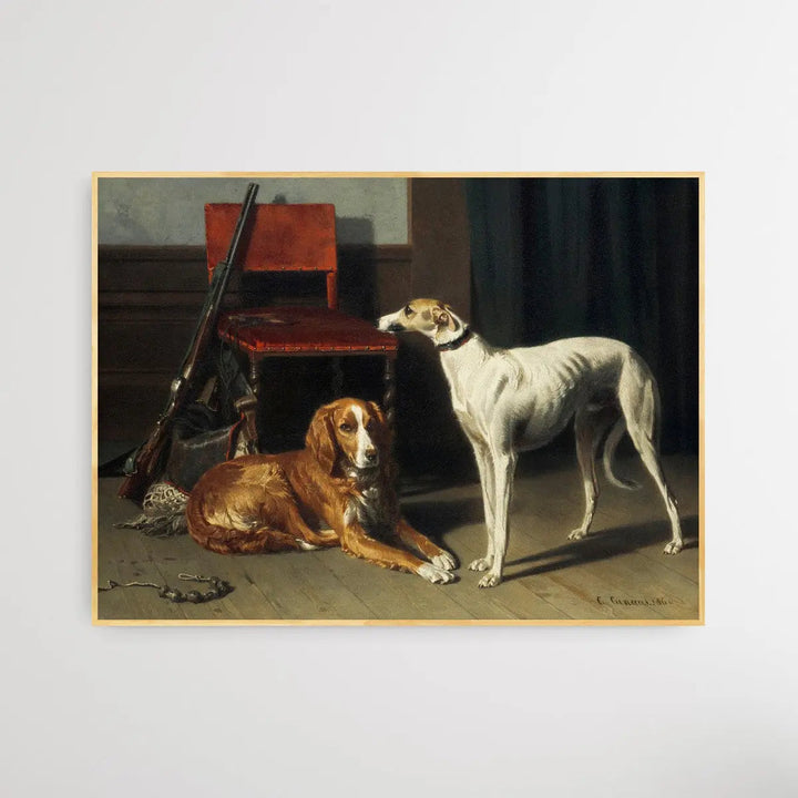Hunting Companions (1860) by Conradijn Cunaeus - I Heart Wall Art