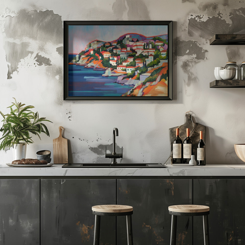 Hydra Island - Stretched Canvas, Poster or Fine Art Print I Heart Wall Art