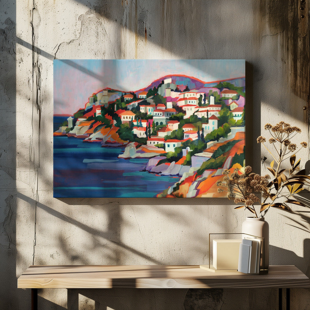 Hydra Island - Stretched Canvas, Poster or Fine Art Print I Heart Wall Art
