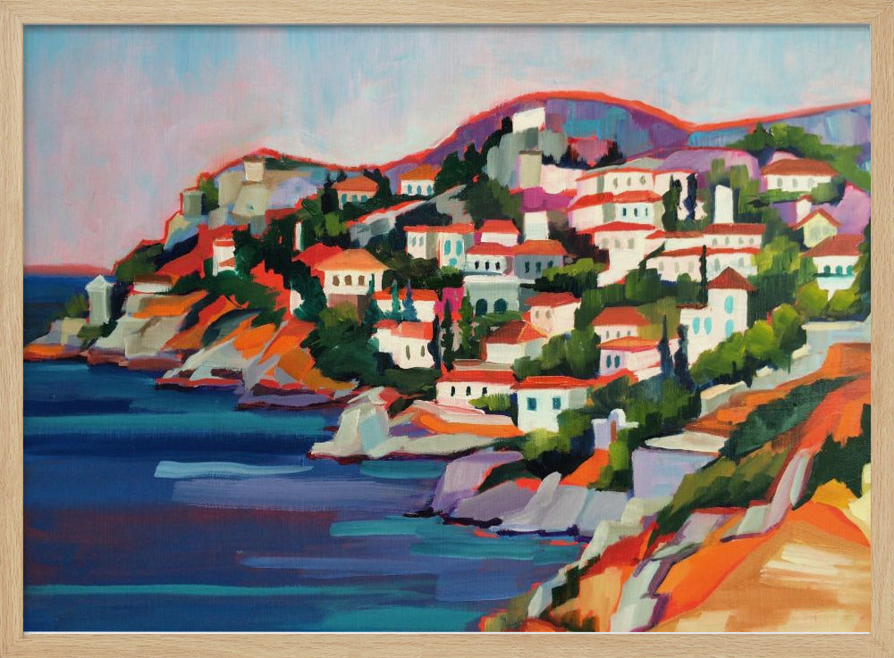 Hydra Island - Stretched Canvas, Poster or Fine Art Print I Heart Wall Art
