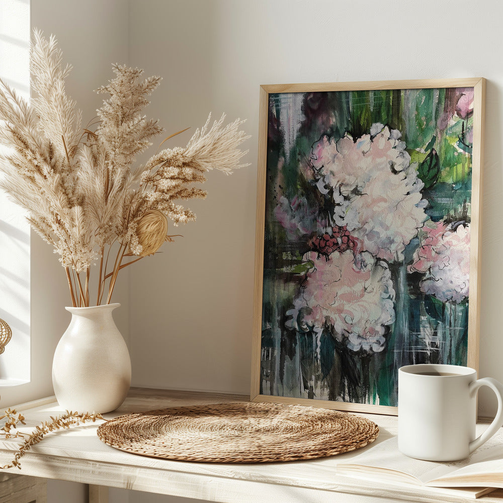 Hydrangea - Stretched Canvas, Poster or Fine Art Print I Heart Wall Art