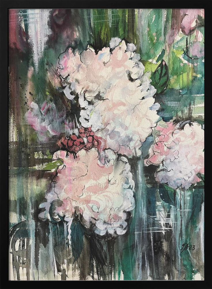 Hydrangea - Stretched Canvas, Poster or Fine Art Print I Heart Wall Art