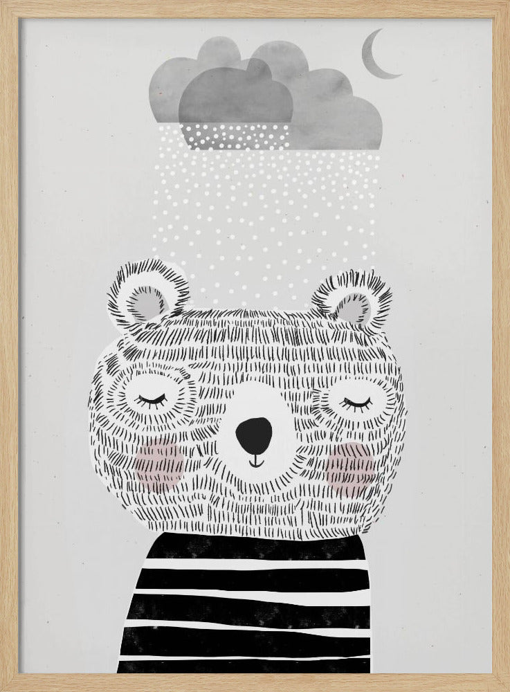 I Love Snow - Stretched Canvas, Poster or Fine Art Print I Heart Wall Art