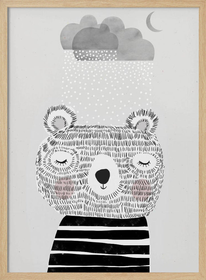 I Love Snow - Stretched Canvas, Poster or Fine Art Print I Heart Wall Art