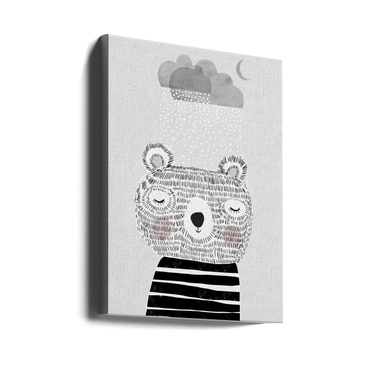 I Love Snow - Stretched Canvas, Poster or Fine Art Print I Heart Wall Art