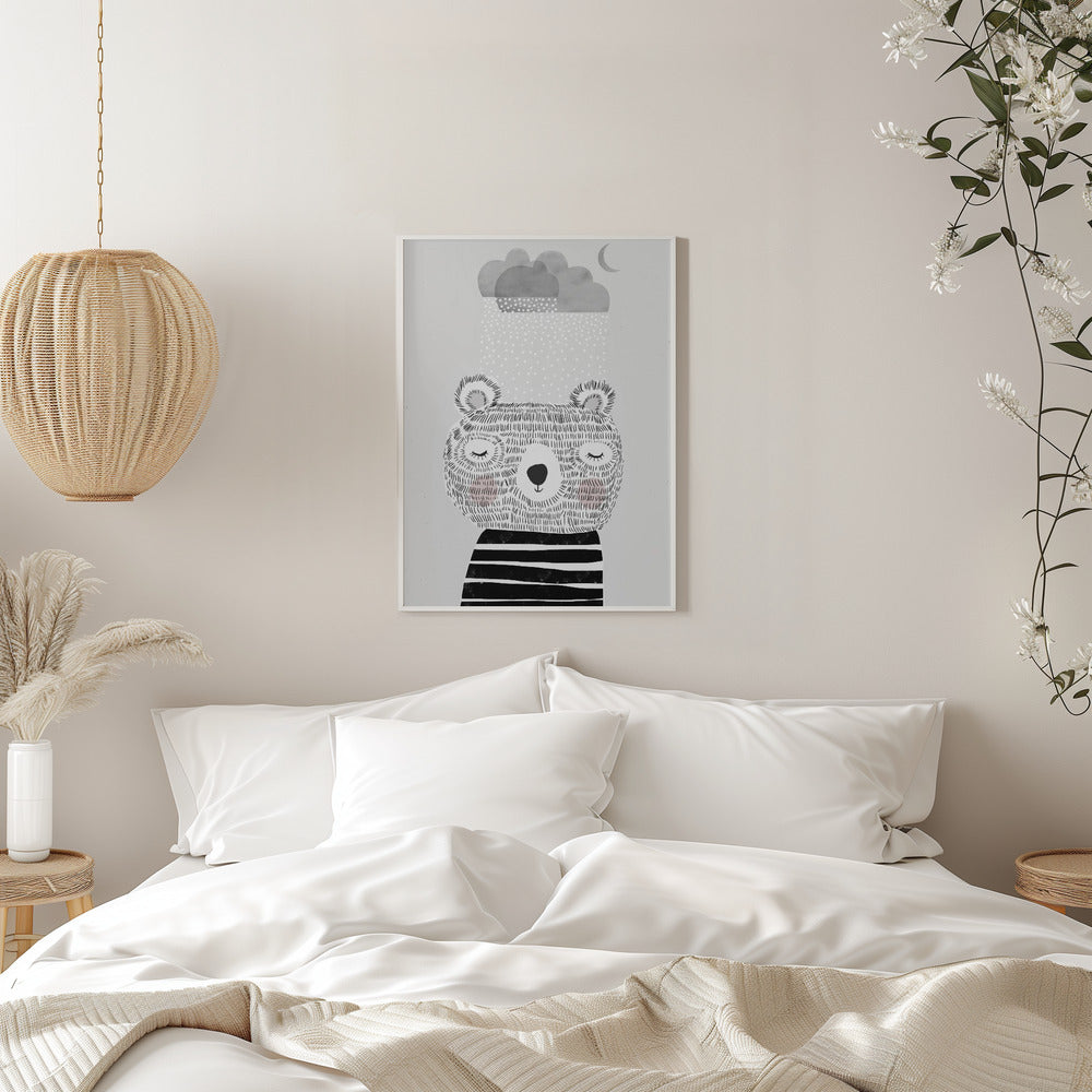 I Love Snow - Stretched Canvas, Poster or Fine Art Print I Heart Wall Art