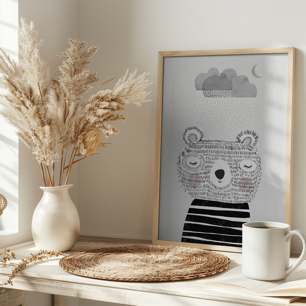 I Love Snow - Stretched Canvas, Poster or Fine Art Print I Heart Wall Art