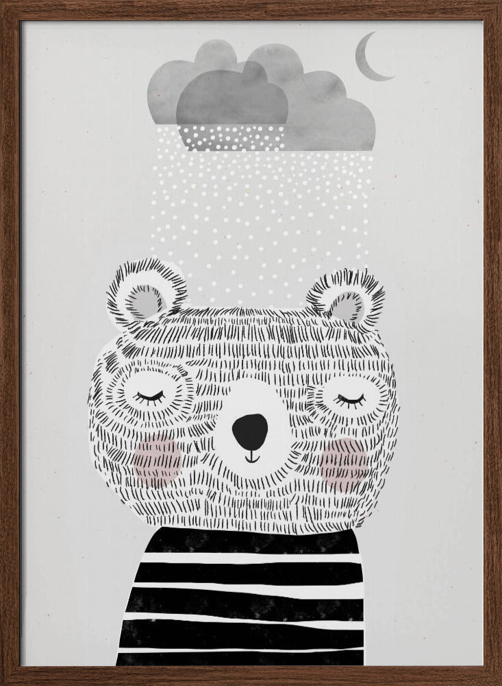 I Love Snow - Stretched Canvas, Poster or Fine Art Print I Heart Wall Art