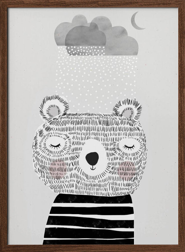 I Love Snow - Stretched Canvas, Poster or Fine Art Print I Heart Wall Art