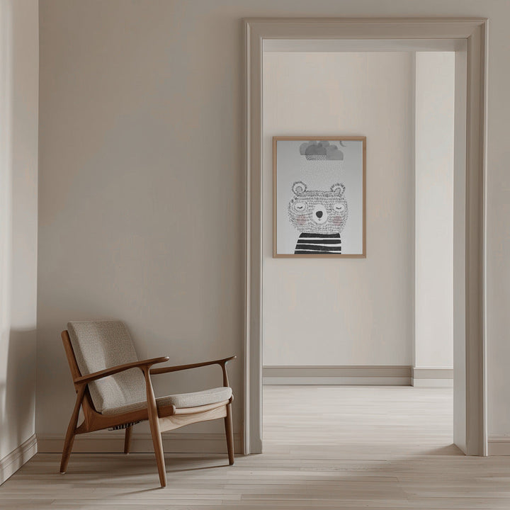 I Love Snow - Stretched Canvas, Poster or Fine Art Print I Heart Wall Art